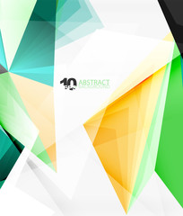 3d triangle polygonal abstract vector