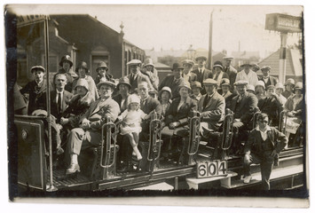 Tram at Blackpool. Date: 1926