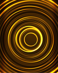 Neon circles abstract background