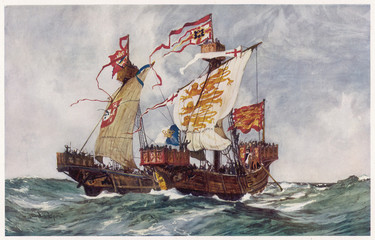 Naval Combat 1225. Date: 1225