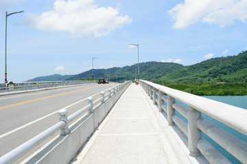 The bridge between at Koh Lanta Noi And Lanta Yai