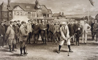 Wandcirkels aluminium 1st Golf International. Date: 1902 © Archivist