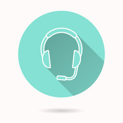 Headphone vector icon.
