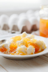 eggs and cottage cheese