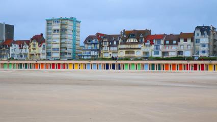 Fototapeta premium PLAŻA TOUQUET, HAUTS DE FRANCE, FRANCJA