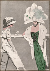 Ladies and Ice-Cream. Date: circa 1910
