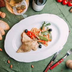 salads and hot for restaurant menu