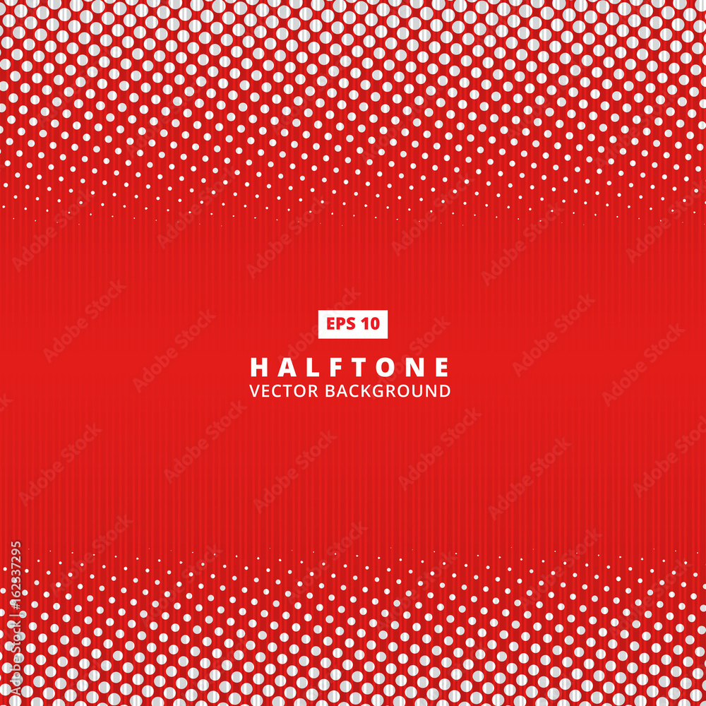 Aufkleber abstract red dotted line vector halftone effect background