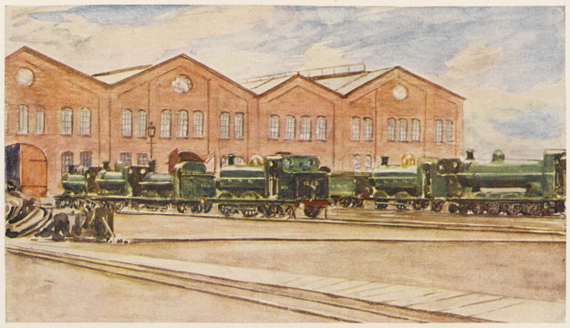 Gnr Repair Shops. Date: 1909