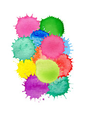 Abstract colorful watercolor background. Watercolor splash pattern