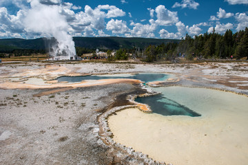 Natural hot spring, Yellowstone National Park