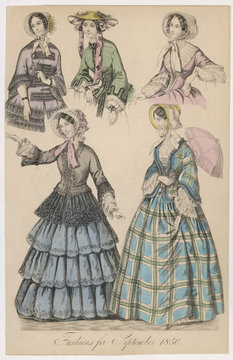 Costume September  1850. Date: 1850