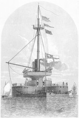 Warships - Hms Devastation. Date: circa 1870