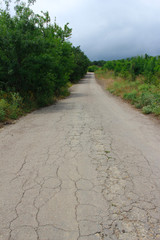 Road in the mountains, Crimea