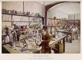 Vinolia Soap Laboratory. Date: 1911