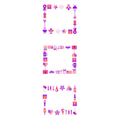 Vector icon for fourth of July against white background