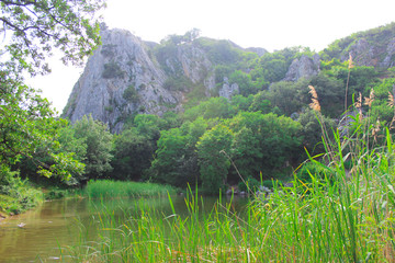 Fototapeta na wymiar Mountain Red stone, Crimea