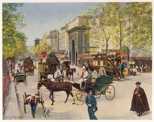 Paris - Grands Boulevards. Date: 1907