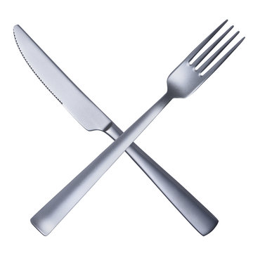 crossed fork and knife clipart