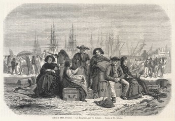 Alsatian Emigrants. Date: 1861