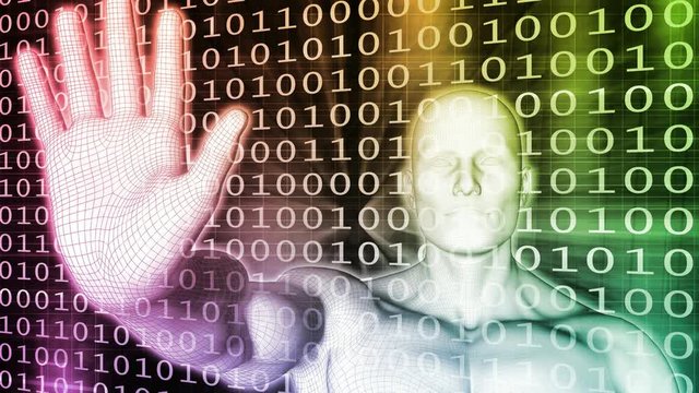 Digital Security and Network Firewall Surveillance Concept