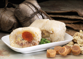 Chinese traditional steamed rice dumpling