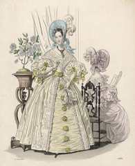 Yellow Frock 1836. Date: 1836