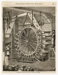 Wallpaper Printing. Date: 1877
