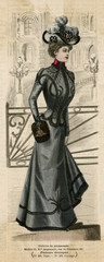 Plakat Grey Costume 1899. Date: 1899