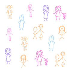 Vector image of hand drawn sketch