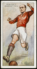 Cig Card - Player Parker. Date: 1928