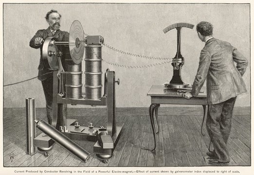 Electricity Experiment. Date: 1889