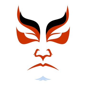 Japanese drama Kabuki face