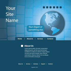 Naklejka premium Website Template 
