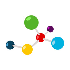 molecule isometric icon