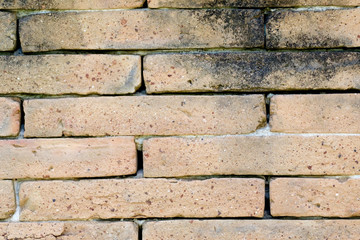red brick wall texture background in constuction site