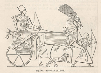 Obraz premium Transport - Chariot. Date: Ancient
