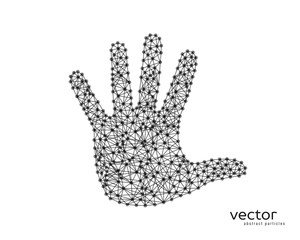 Abstract vector illustration of human arm.