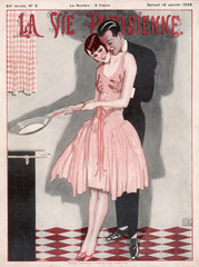 Cooking Crepes 1926. Date: 1926