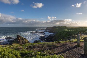 Cliff and ocean view from Phillip Island track in Australia