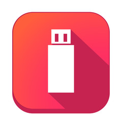 ikona z długim cieniem na tle zaokrąglonego kwadratu