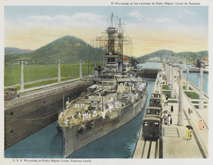 Panama Canal - Pedro Migue. Date: circa 1915