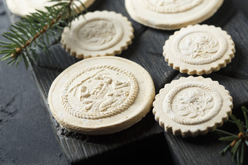 Traditional homemade Springerle cookies