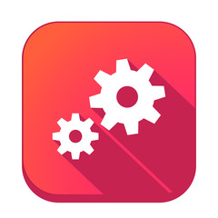 ikona z długim cieniem na tle zaokrąglonego kwadratu © vempireart