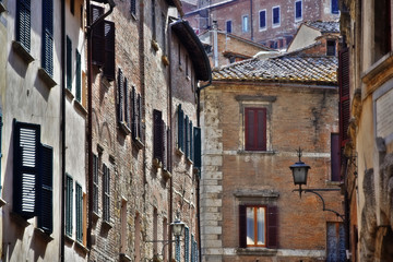 Fototapeta na wymiar Architecture of Montepulciano in Tuscany, Italy