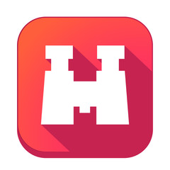 ikona z długim cieniem na tle zaokrąglonego kwadratu