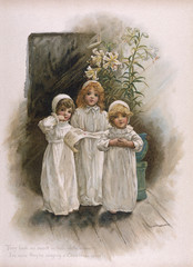 Carol Singing Girls. Date: 1895