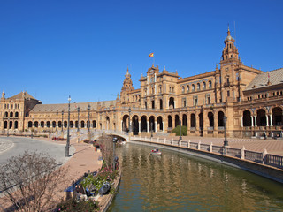 Naklejka premium Plaza de España / Spain Square. Sevilla