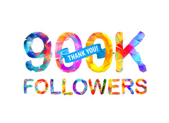 900K followers. Thank you!