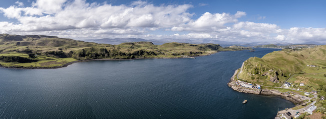 Obraz premium Aerial view of the Island Kerrera, Argyll